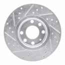 R1 06-10 Fiat Punto (Mexico) Front Right Drilled & Slotted Silver Brake Rotor
