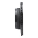 R1 12-14 Ford F-150 4WD Rear Left Drilled & Slotted Black Brake Rotor