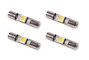Diode Dynamics 28mm SMF1 LED Bulb - Cool - White Set of 4