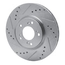 R1 00-09 Honda S2000 Front Drilled & Slotted Silver Brake Rotor Set