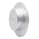 R1 99-03 Lexus RX300 Rear Right Drilled & Slotted Silver Brake Rotor