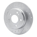 R1 01-11 Chrysler Crossfire Front & Rear Drilled & Slotted Silver Brake Rotor Set