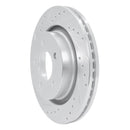 R1 99-04 Chrysler CONCORDE Front Left Drilled & Slotted Silver Brake Rotor