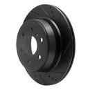 DFC 07-20 Cadillac Escalade ESV Rear Right Drilled & Slotted Black Brake Rotor