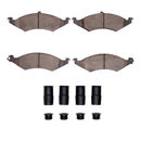 DFC 86-93 Ford Taurus SHO Front 5000 Advanced Semi Metallic Brake Pads and Hardware Kit