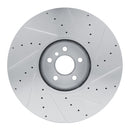 R1 16-26 BMW X5 Front Drill & Slot Silver Rotors