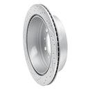 R1 07-22 Lexus Lx570 Rear Right Drilled & Slotted Geo-Carbon Rotor