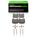 R1 13-20 Subaru WRX STI Front & Rear Drill/Slot Carbon Coated Rotor Set w/Perf Sport Pads