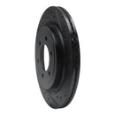 R1 21-25 Ford F-150 RWD Rear Right Drilled & Slotted Black Brake Rotor
