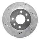 R1 03-06 Dodge Verna (Mexico) Front Left Drilled & Slotted Silver Brake Rotor