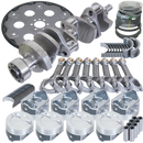 Eagle Chevy 350 1Pc 3.750in Crank 5.700in I-Beam Rod 4.030in Pistons Eagle 168 Tooth FP Bal Assembly