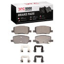 DFC 21-24 Tesla X Front & Rear Geospec Rotors with 5000 Advanced Brake Pads w/Hardware