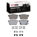 DFC 07-12 Acura RDX Rear Drilled & Slotted Geoperformance Rotors 5000 Advanced Brake Pads w/Hardware