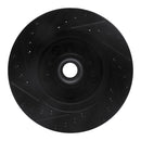 R1 69-96 Buick Estate Wagon Front Right Drilled & Slotted Black Brake Rotor