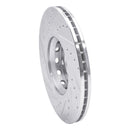 R1 97-06 Audi A6 Quattro Front Right Drilled & Slotted Silver Brake Rotor