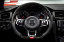 APR 15-19 Volkswagen Golf R Steering Wheel - Red Stitching Paddle (For use w/ Paddles)