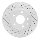 R1 14-24 Mazda 3 Front Left Drilled & Slotted Geo-Carbon Rotor