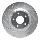 R1 13-26 Nissan Z Front Drill & Slot Silver Rotors