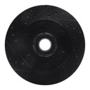 R1 88-96 Chevrolet C2500 Front Left Drilled & Slotted Black Brake Rotor