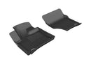 3D MAXpider 2007-2015 Audi Q7 Kagu 1st & 2nd & 3rd Row Floormats - Black