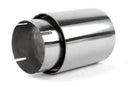 Dinan Double-Walled 4in Clamp-On Exhaust Tip - Polished - 4in Outlet / 3.25in Inlet
