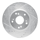 R1 05-17 Honda Accord Front & Rear Drilled & Slotted Silver Brake Rotor Set