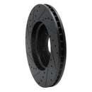 R1 10-25 Buick Allure Front Drilled & Slotted Black Brake Rotor Set