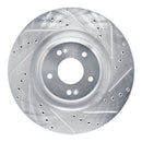 R1 19-22 Hyundai Veloster N Front Drilled & Slotted Silver Brake Rotor Set