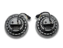 Raxiom 07-08 Jeep Wrangler JK Hi Output LED Headlights/Angel Eye DRL- Black Housing- Clear Lens