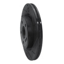 R1 14-19 Mercedes-Benz CLA250 Rear Right Drilled & Slotted Black Brake Rotor