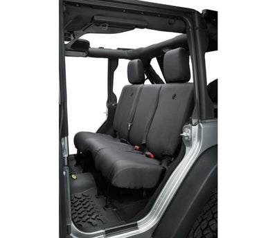 Bestop 13-18 Jeep Wrangler JK 4-Door Rear Seat Covers (Black Diamond)