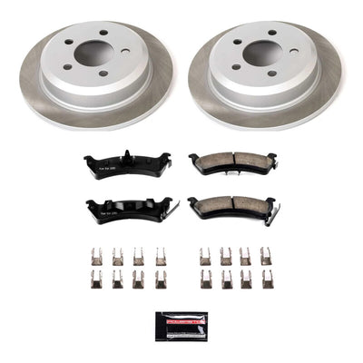 Power Stop 93-98 Jeep Grand Cherokee Front and Rear Semi-Coated Rotor Kit