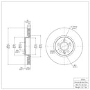 DFC 07-18 Land Rover LR2 Front GeoSPEC Coated Rotor