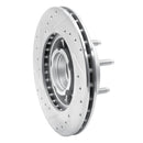 R1 90-94 Ford Bronco II Front Right Drilled & Slotted Silver Brake Rotor