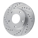 R1 69-78 Cadillac Eldorado Rear Left Front Left Drilled & Slotted Silver Brake Rotor