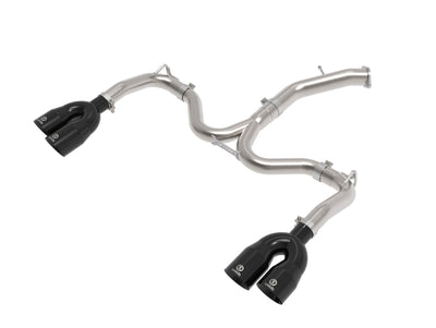 aFe 22-24 Kia Forte GT 1.6L 3in-2.5in 304 Stainless Steel Axle-Back Exhaust w/ Black Tips