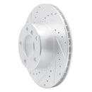 R1 96-03 BMW 525I (USA/Canada) Front Left Drilled & Slotted Silver Brake Rotor
