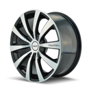 Touren 3130 TR3 15x7 / 5x100/114.3 BP / 40mm Offset / 72.62mm Hub Gloss Black Machined Wheel