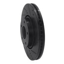R1 16-25 Mazda 6 Front Right Drilled & Slotted Black Brake Rotor