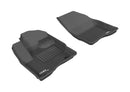 3D MAXpider 2010-2019 Ford Taurus Kagu 1st & 2nd Row Floormats - Black