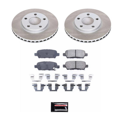 Power Stop 09-14 Nissan Maxima Front and Rear Semi-Coated Rotor Kit