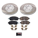 Power Stop 14-17 Nissan LEAF Front and Rear Semi-Coated Rotor Kit
