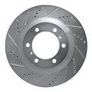 R1 10-24 Toyota 4Runner Front Drill & Slot Silver Rotors