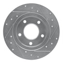 R1 93-03 Ford Probe Front & Rear Drilled & Slotted Silver Brake Rotor Set