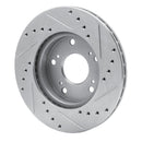 R1 02-15 Acura RSX Front Drilled & Slotted Silver Brake Rotor Set