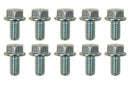 Moroso 5/16in-18 Serrated Zinc Flange Bolt - 10 Pack