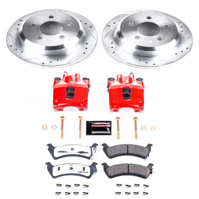 Power Stop 95-98 Jeep Grand Cherokee Front & Rear Z36 Truck & Tow Brake Kit w/Calipers