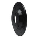 R1 15-23 Ford Mustang Rear Left Drilled & Slotted Black Brake Rotor
