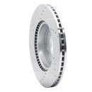 R1 10-11 Kia SOUL Front Right Drilled & Slotted Silver Brake Rotor