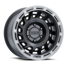 Raceline 957BS Halo 18x9in / 8x170 BP / -12mm Offset / 130.81mm Bore - Black & Silver Lip Wheel
